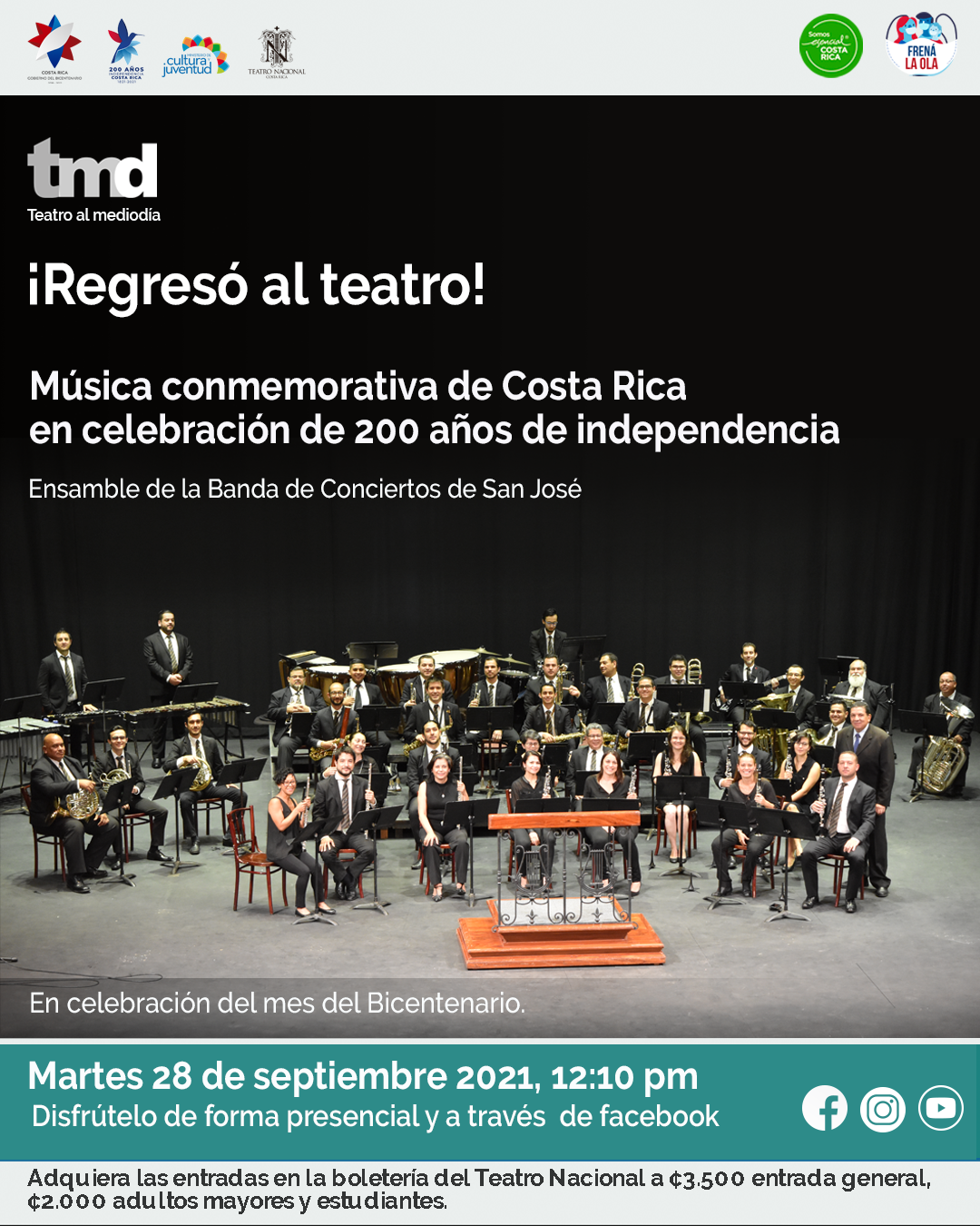 TNCR El mes del bicentenario un Ensamble de la Banda de Conciertos de