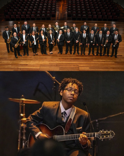 Imagen de Celebración de compositores negros del jazz Marel Hidalgo Quartet Benemérita Banda Nacional de Cartago