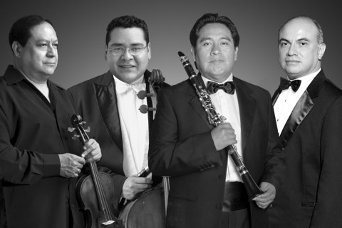 El Cuarteto está integrado por Manuel Ramos en el violín; Adolfo Ramos, violonchelo; Manuel Hernández, clarinete y Alejandro Barrañón en el piano. 