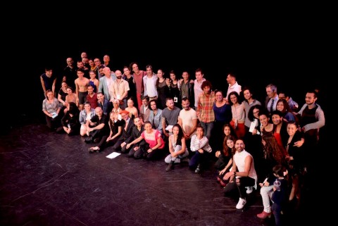 La obra fue interpretada por 18 bailarines del Grupo de Contacto Independiente, de la Compañía Nacional de Danza