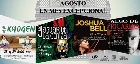 Agosto un mes excepcional en el Teatro Nacional de Costa Rica