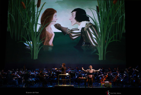 Proyección infantil del concierto del Teatro Real de Madrid Mi madre la oca de M. Ravel. 