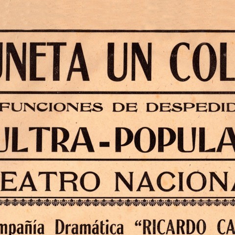 Afiche Espectáculo 1925