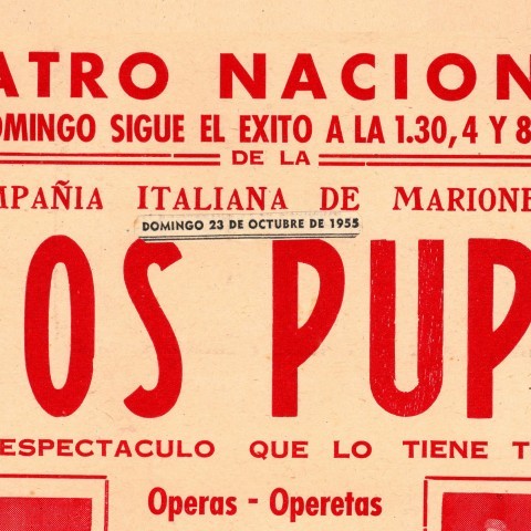 Afiche Espectáculo 1955