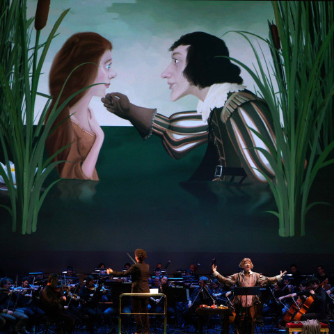 Proyección infantil del concierto del Teatro Real de Madrid Mi madre la oca de M. Ravel. 