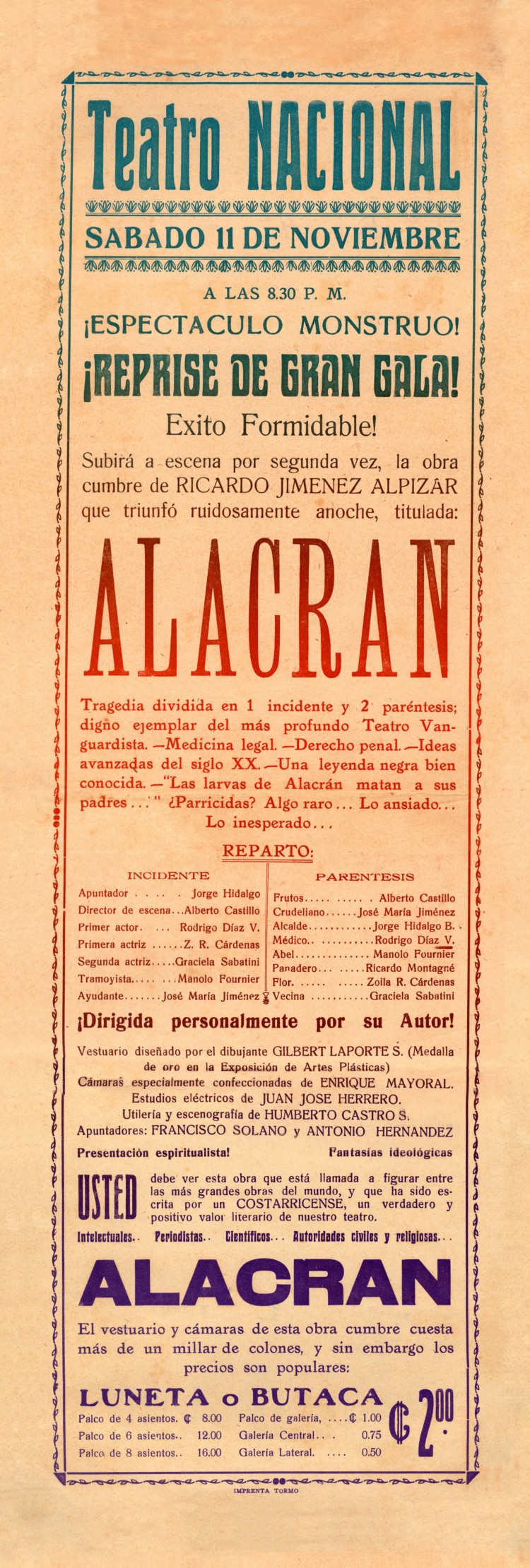 Afiche Alacrán