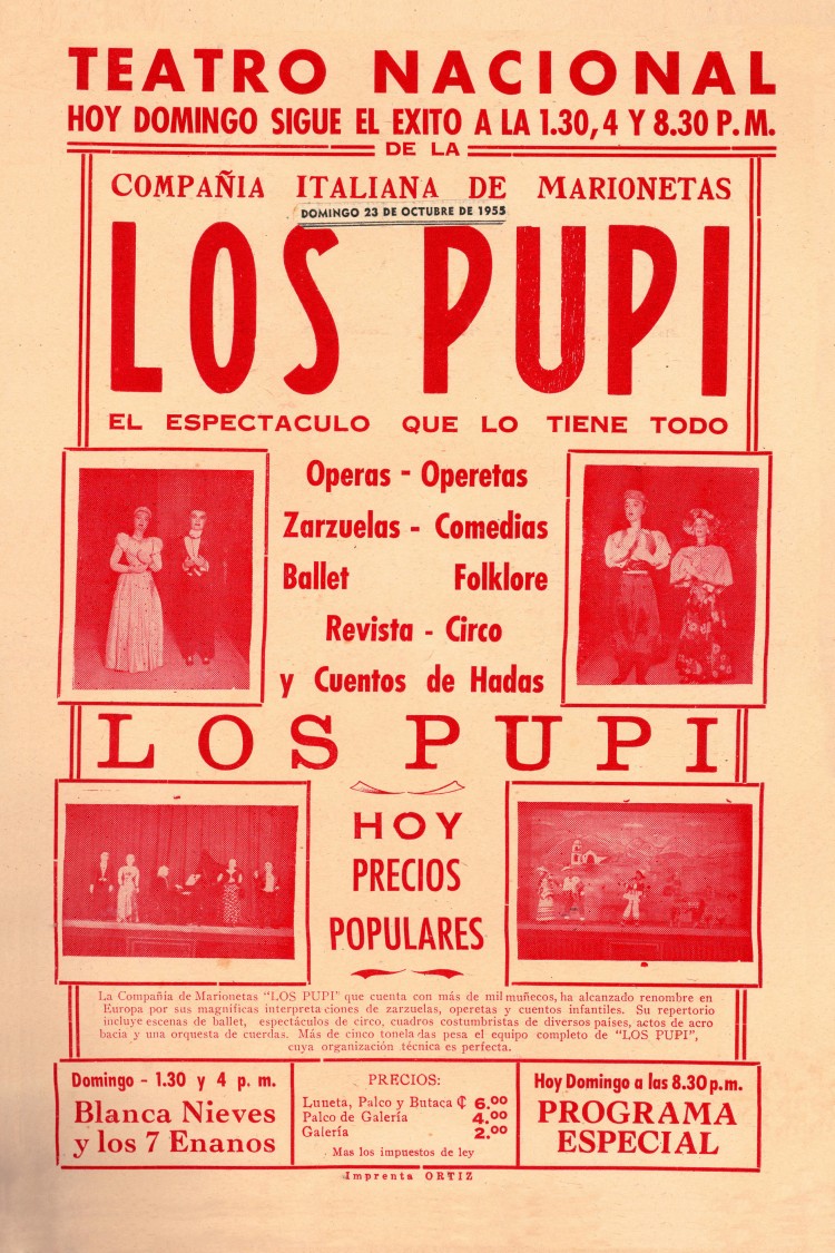 Afiche Espectáculo 1955